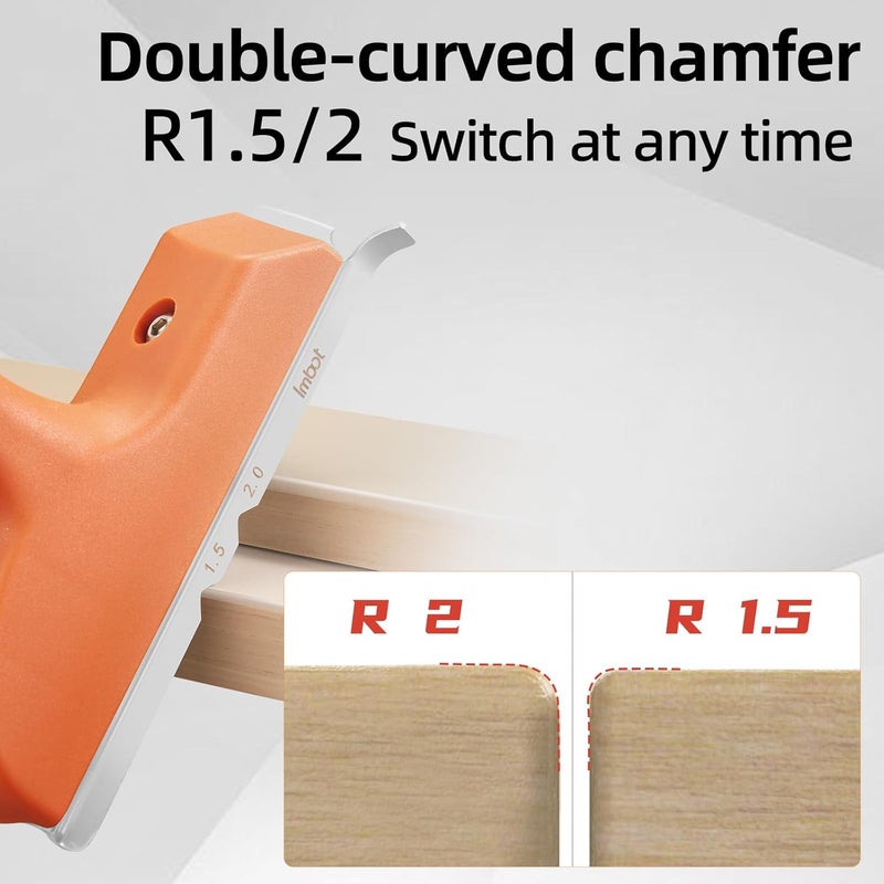 Imbot Edge Banding Trimmer With Stainless Steel Blade，Woodworking Trimmer For Deburring, Edge Planing,Correcting Wood Edges, Woodworking, Veneer, Edge Banding Trimming Tool, Gift For Dad. - Image 5